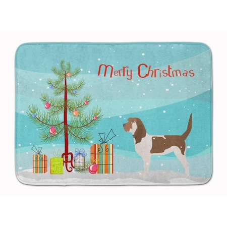 Carolines Treasures Grand Basset Griffon Vendeen Christmas Machine Washable Memory Foam Mat BB2908RUG